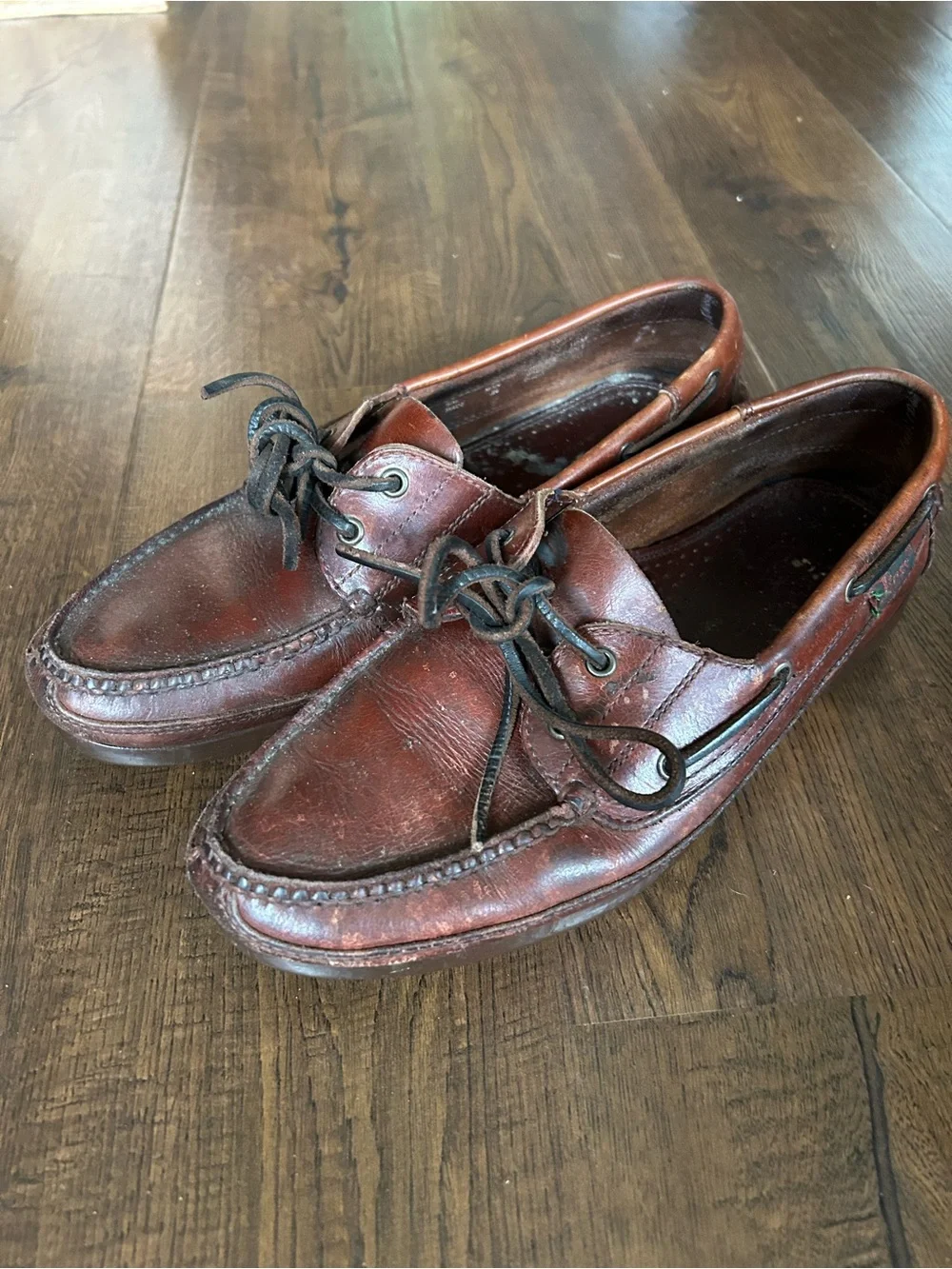 Vintage Bass Leather Boat Shoes